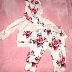 Baby girl 3 piece outfit with headband
